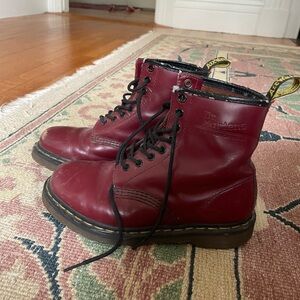Burgundy Dr martens
